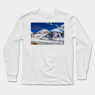 Everest and The Khumbu Glacier Long Sleeve T-Shirt